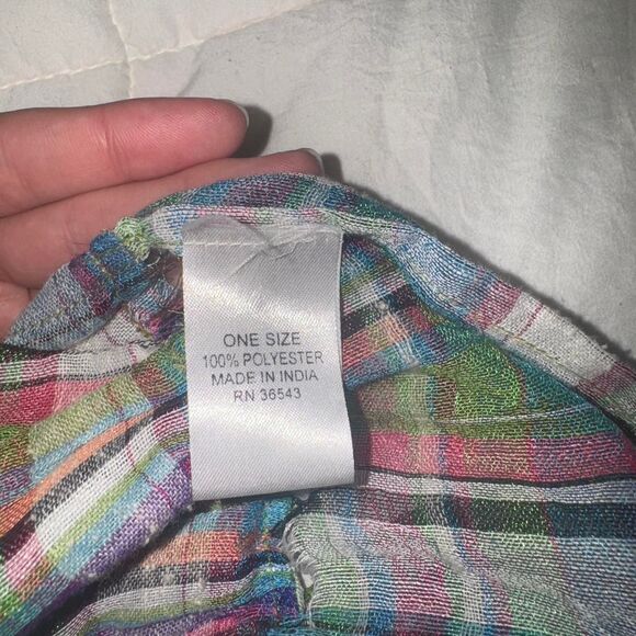 Multicolored Plaid Scarf - Picture 3 of 6